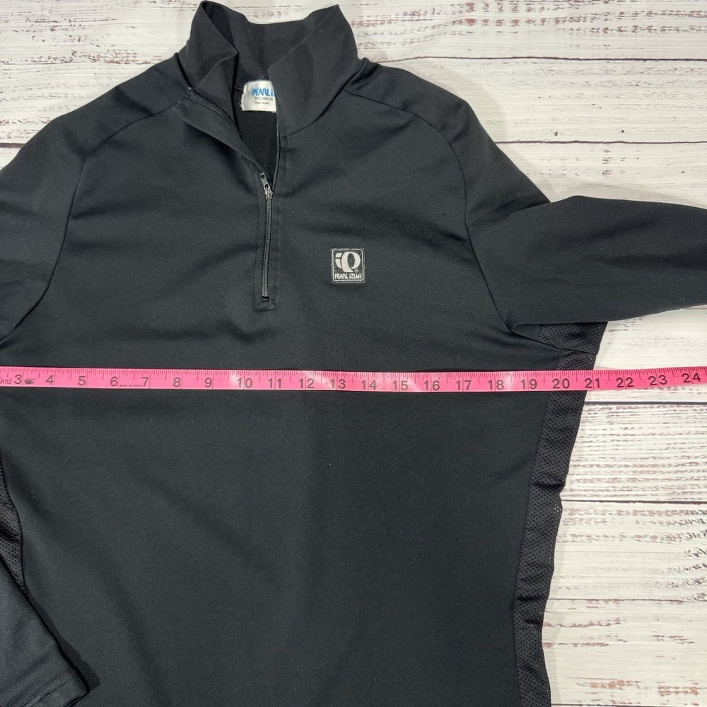 Pearl Izumi Women's 1/4 Zip Long Sleeve Black Riding Pullover Hi Low Size Large - Picture 6 of 10